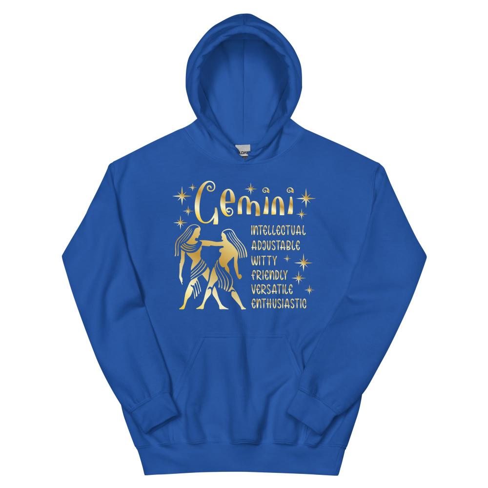 Gemini Zodiac Positive Traits Hoodie - Royal Color - https://ascensionemporium.net