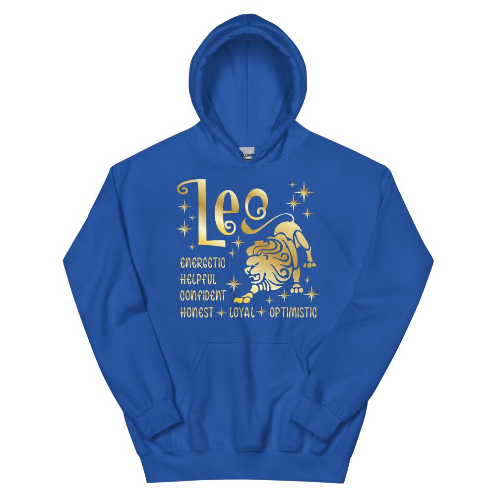 Leo Zodiac Positive Traits Hoodie - Royal Color - https://ascensionemporium.net