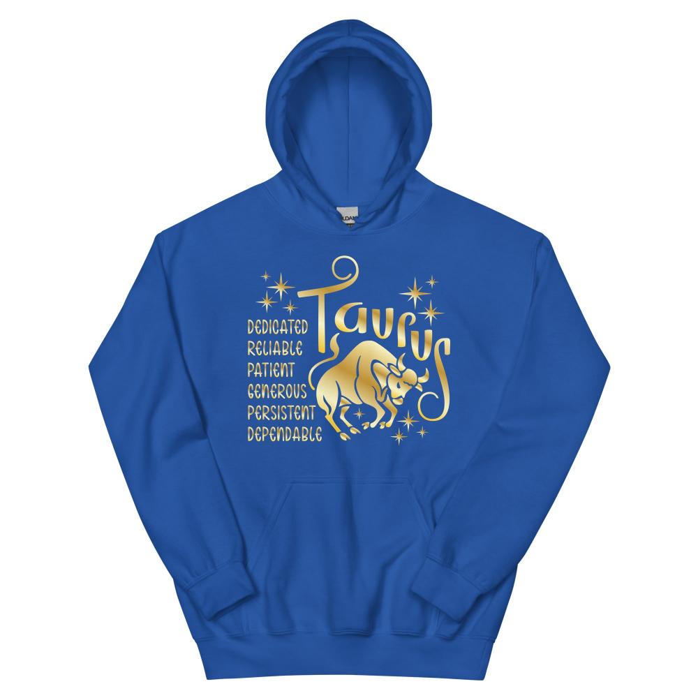 Taurus Zodiac Positive Traits Hoodie - Royal Color - https://ascensionemporium.net