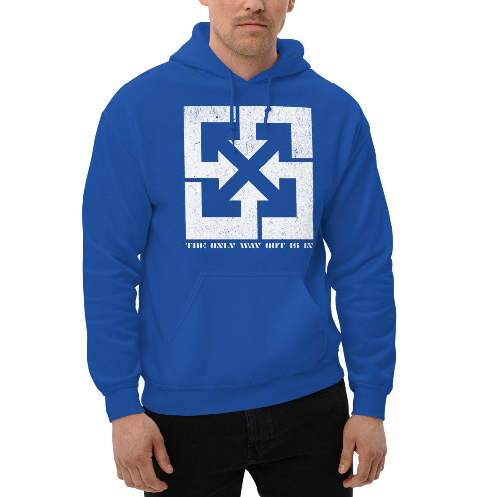 The Only Way Out Is In Hoodie - Royal Color - https://ascensionemporium.net