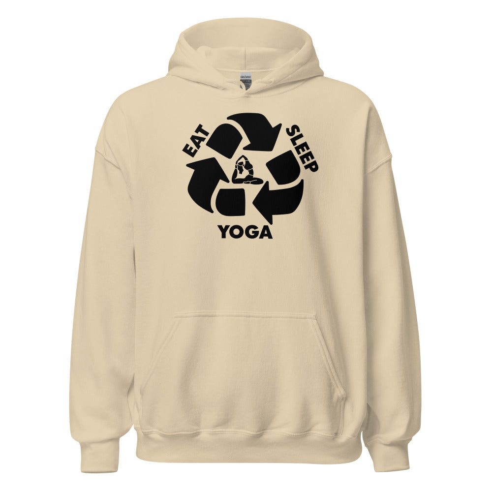 Eat Sleep Yoga Hoodie - Sand Color