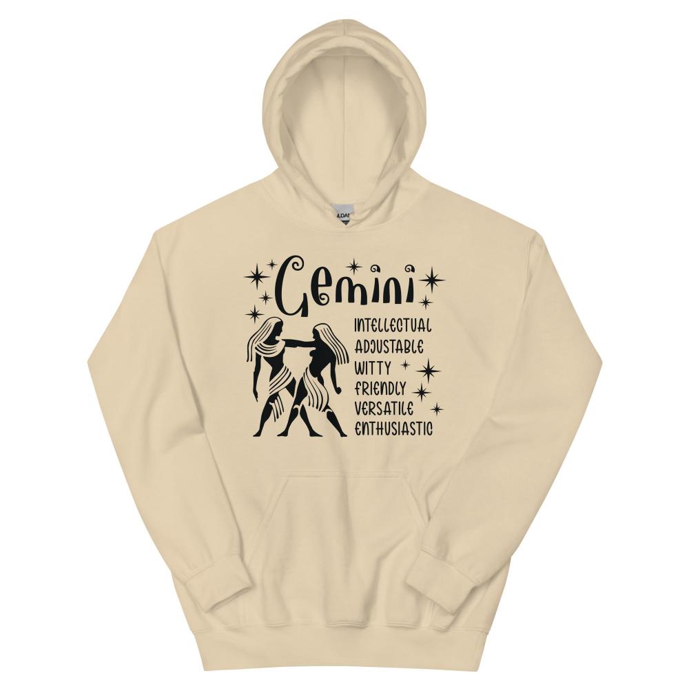 Gemini Zodiac Positive Traits Hoodie - Sand Color - https://ascensionemporium.net