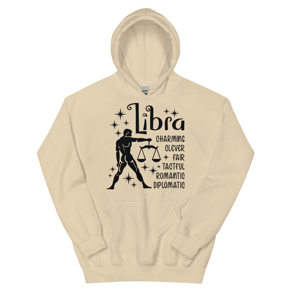Libra Zodiac Positive Traits Hoodie - Sand Color - https://ascensionemporium.net