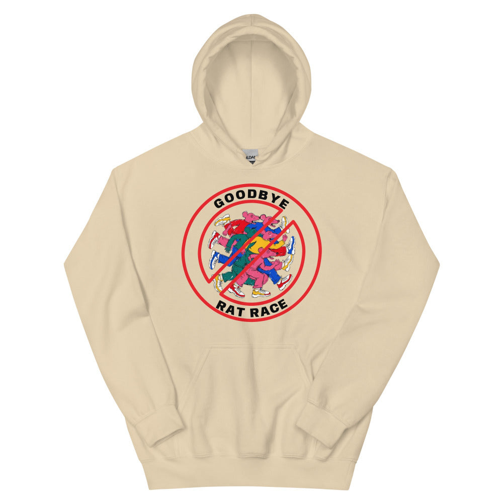 Goodbye Rat Race Hoodie - Sand Color - https://ascensionemporium.net
