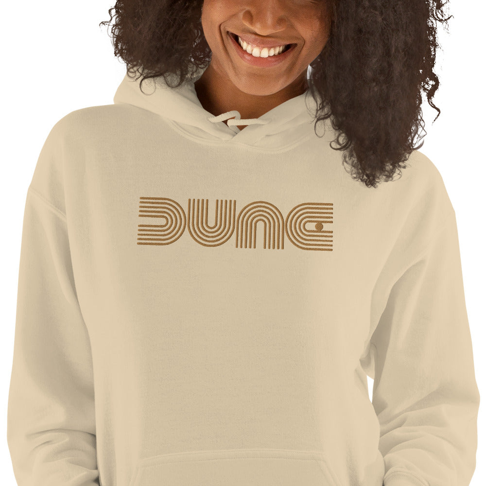 Dune Geometric Embroidered Hoodie - Sand Color - https://ascensionemporium.net