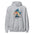 Breathe Yoga Meditation Hoodie - Watercolor Clouds - Sport Grey Color