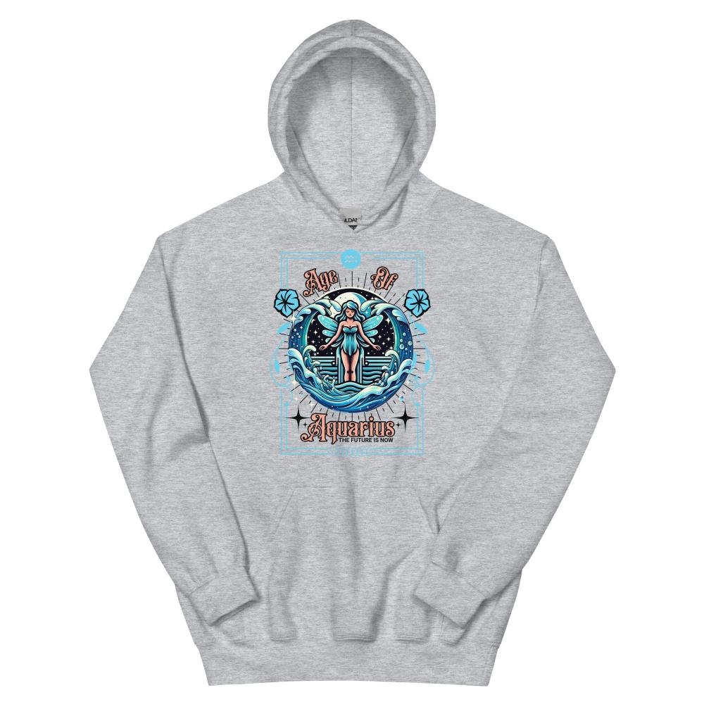 Age of Aquarius Fairy Hoodie - Sport Grey Color - https://ascensionemporium.net