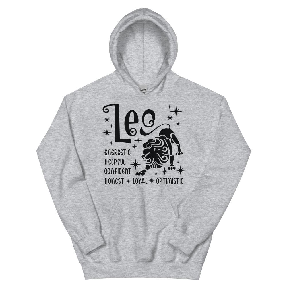 Leo Zodiac Positive Traits Hoodie - Sport Grey Color - https://ascensionemporium.net