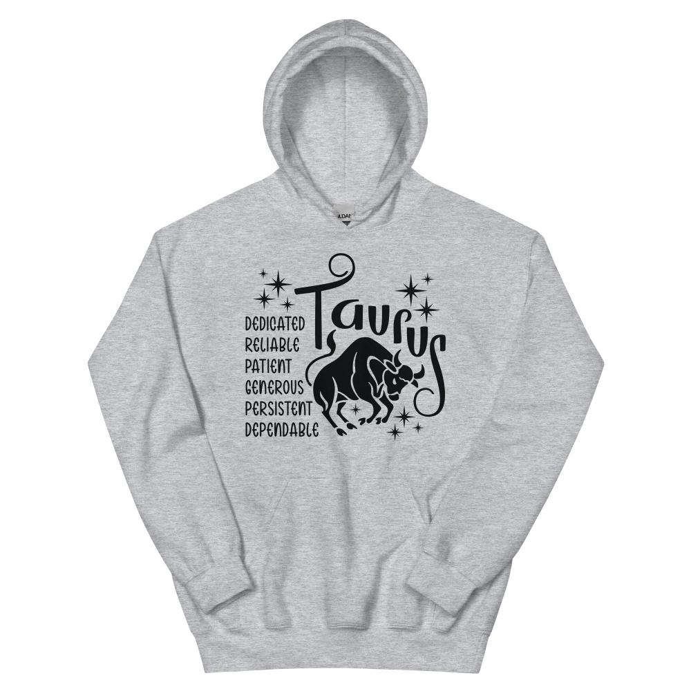 Taurus Zodiac Positive Traits Hoodie - Sport Grey Color - https://ascensionemporium.net