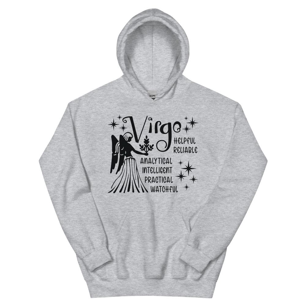 Virgo Zodiac Positive Traits Hoodie - Sport Grey Color - https://ascensionemporium.net