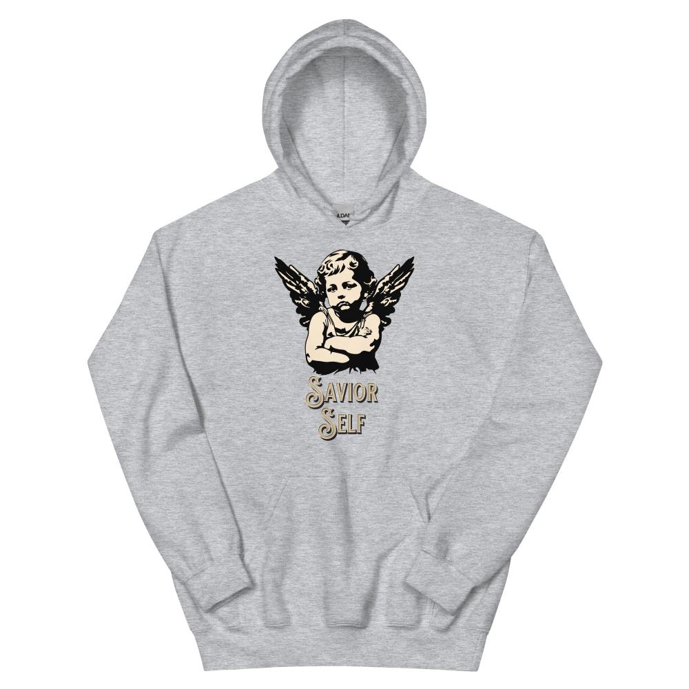 Savior Self Girl Angel Hoodie - Sport Grey Color - https://ascensionemporium.net