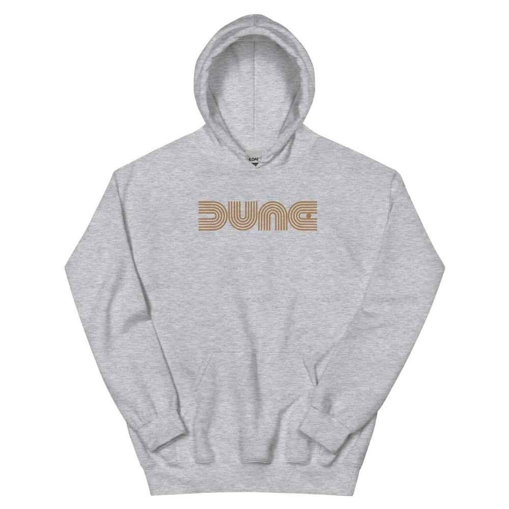 Dune Geometric Embroidered Hoodie - Sport Grey Color - https://ascensionemporium.net