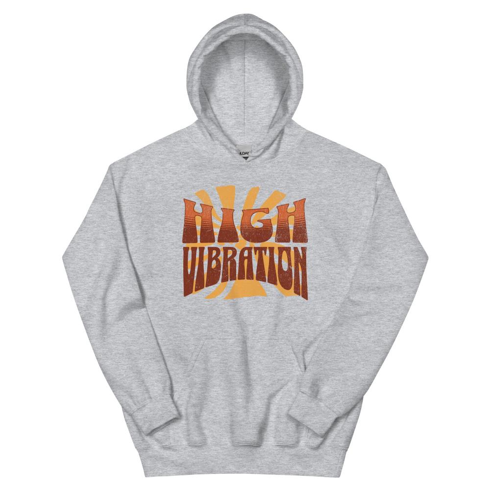 High Vibration Hoodie - Sport Grey Color - https://ascensionemporium.net