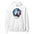 Breathe Yoga Meditation Hoodie - Watercolor Sphere - White Color