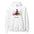 Breathe Yoga Meditation Hoodie - Rainbow Garden - White Color