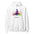 Namaste Yoga Meditation Hoodie - Rainbow Garden - White Color