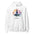 Namaste Yoga Meditation Hoodie - Lotus Flower Mandala - White Color