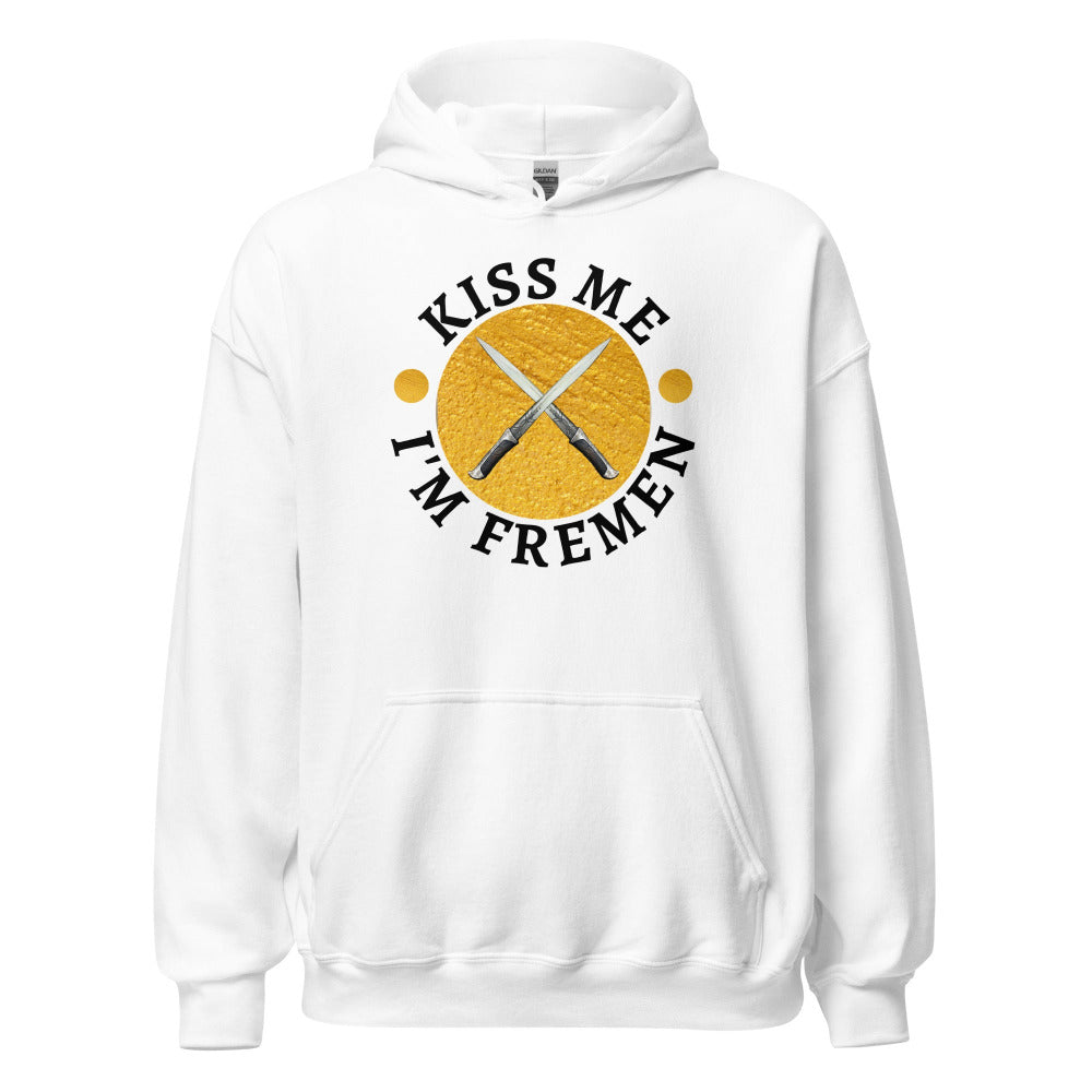 Kiss Me I'm Fremen Hoodie - White Color - https://ascensionemporium.net