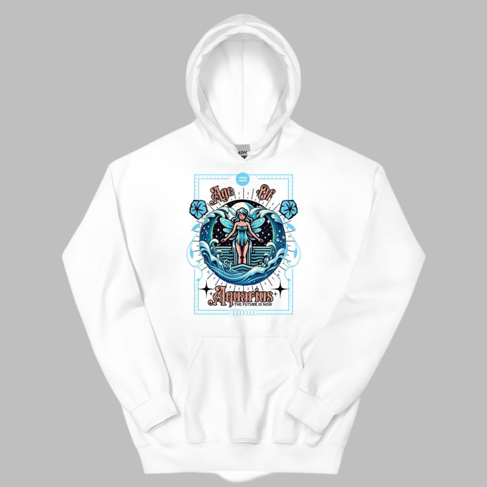 Age of Aquarius Fairy Hoodie - White Color - https://ascensionemporium.net