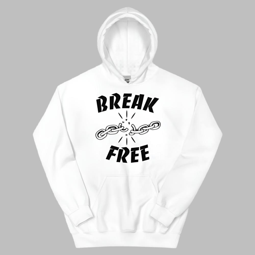 Break Free Hoodie - White Color - https://ascensionemporium.net