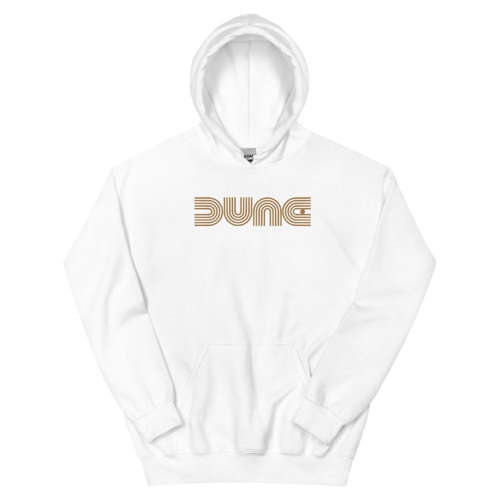 Dune Geometric Embroidered Hoodie - White Color - https://ascensionemporium.net