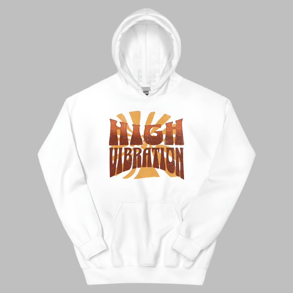 High Vibration Hoodie - White Color - https://ascensionemporium.net