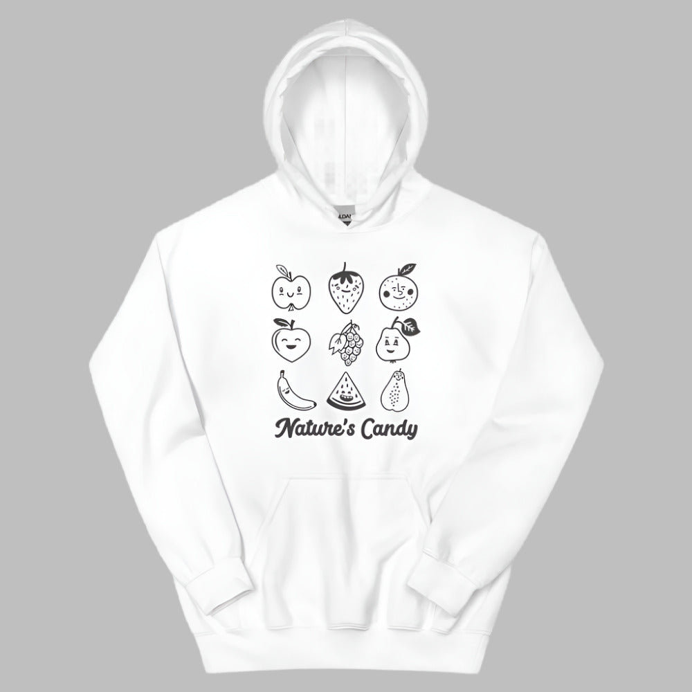 Nature's Candy Hoodie - White Color - https://ascensionemporium.net