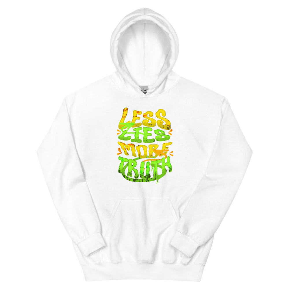 Less Lies More Truth Hoodie - White Color - https://ascensionemporium.net