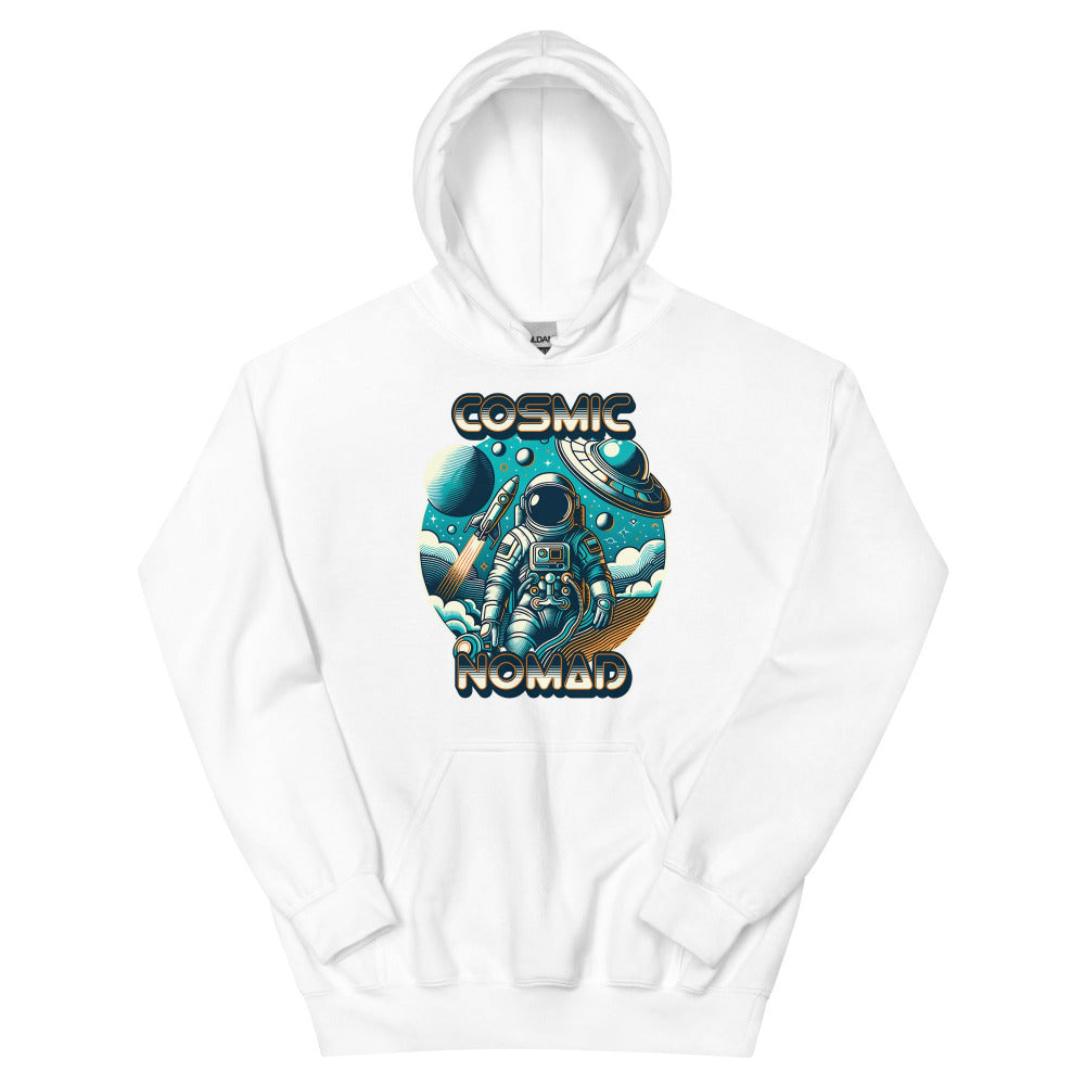 Cosmic Nomad Hoodie - White Color - https://ascensionemporium.net