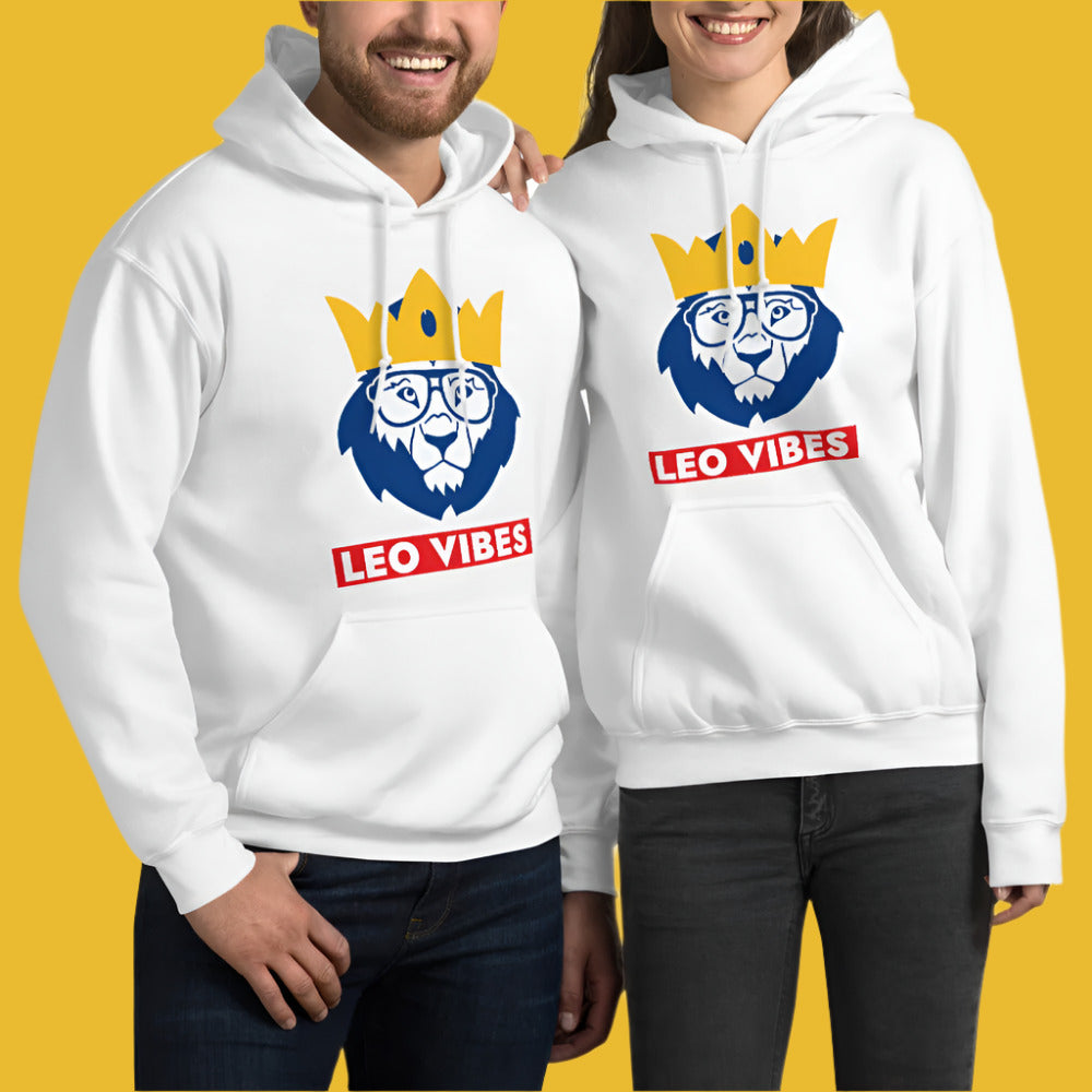 Leo Vibes Hoodie - White Color - https://ascensionemporium.net