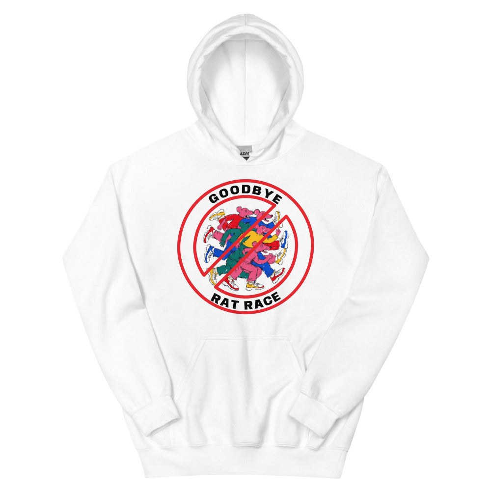 Goodbye Rat Race Hoodie - White Color - https://ascensionemporium.net