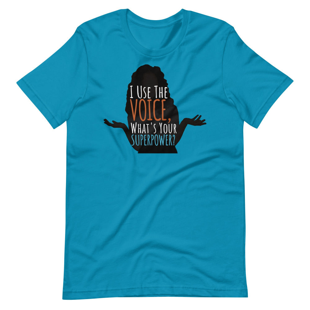 Dune I Use The Voice What's Your Superpower TShirt - Aqua Color - https://ascensionemporium.net