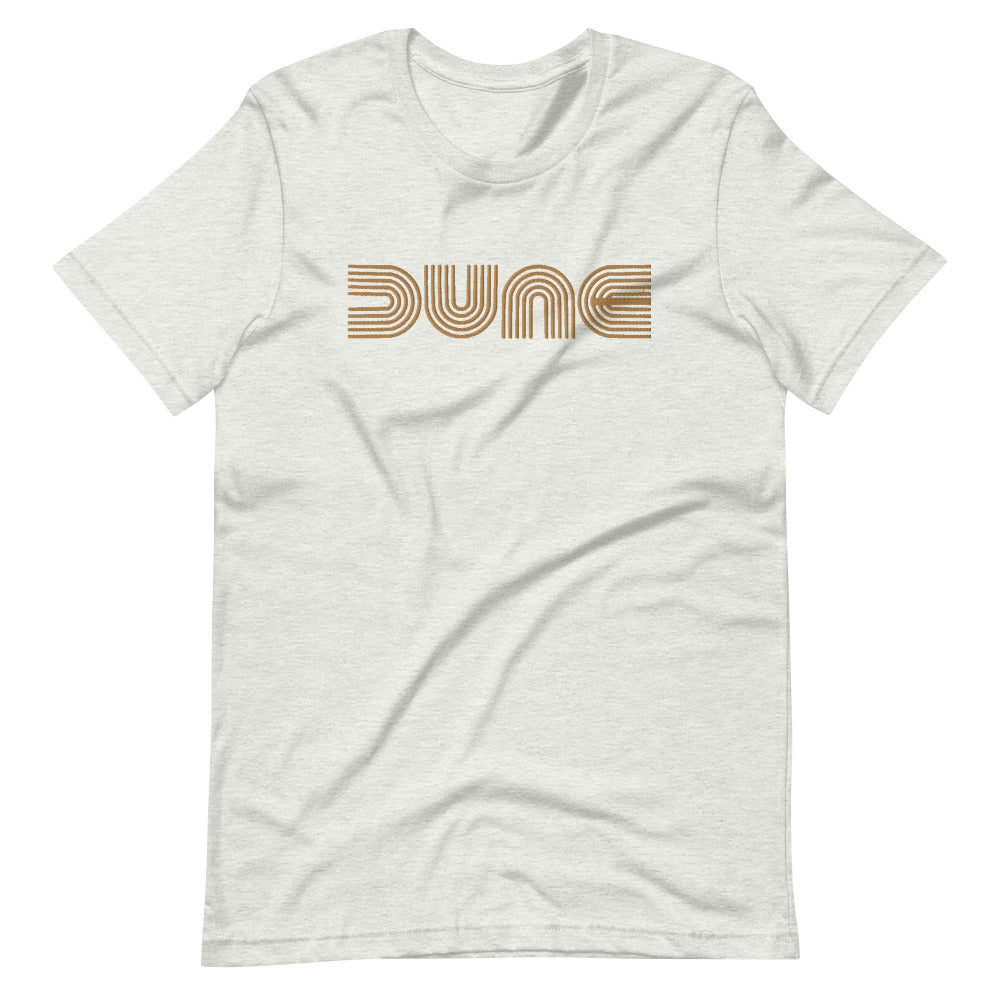 Dune Unisex TShirt with Gold Stitch Embroidery - Ash Color - https://ascensionemporium.net