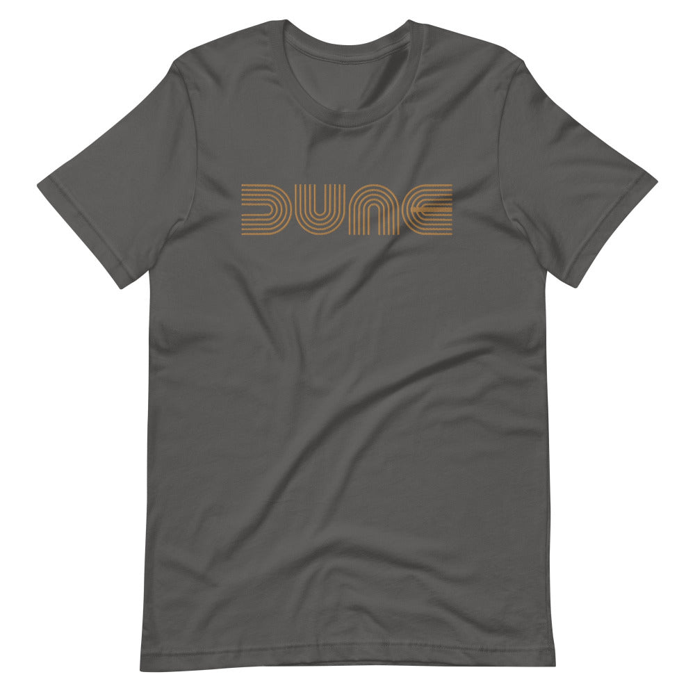 Dune Unisex TShirt with Gold Stitch Embroidery - Asphalt Color - https://ascensionemporium.net