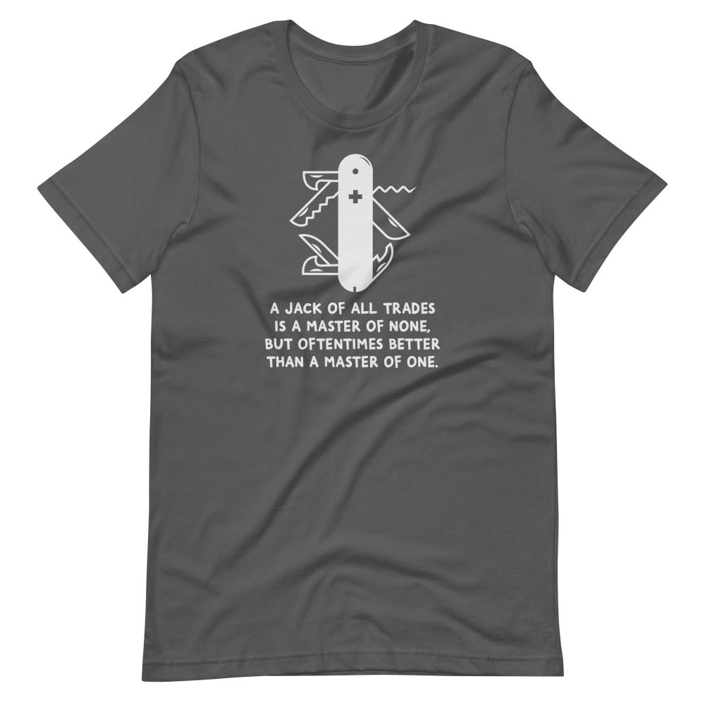 Jack Of All Trades TShirt - Asphalt Color - https://ascensionemporium.net