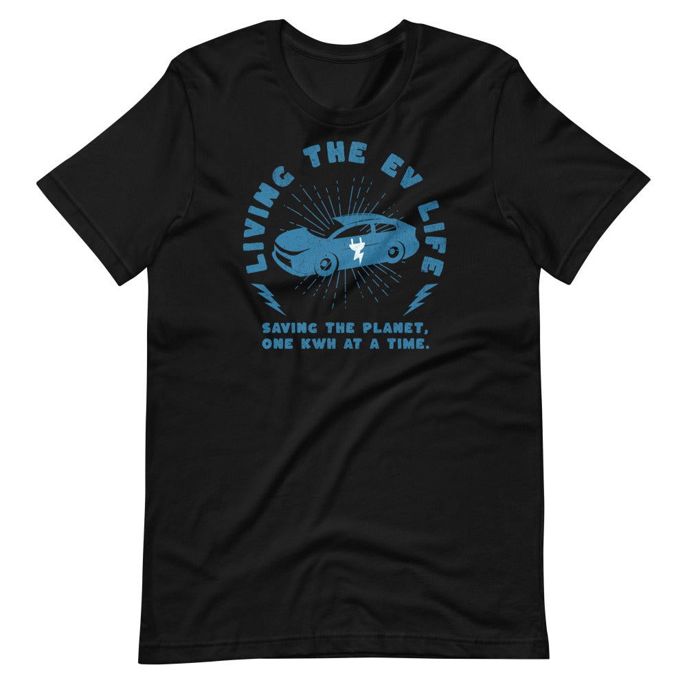 Living The EV Life TShirt - Black Color - https://ascensionemporium.net