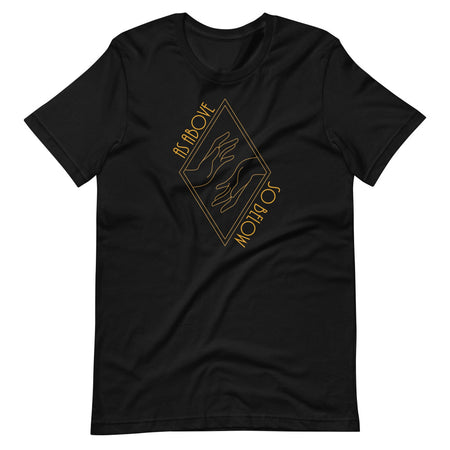 As Above So Below T-Shirt — Black Color — https://ascensionemporium.net