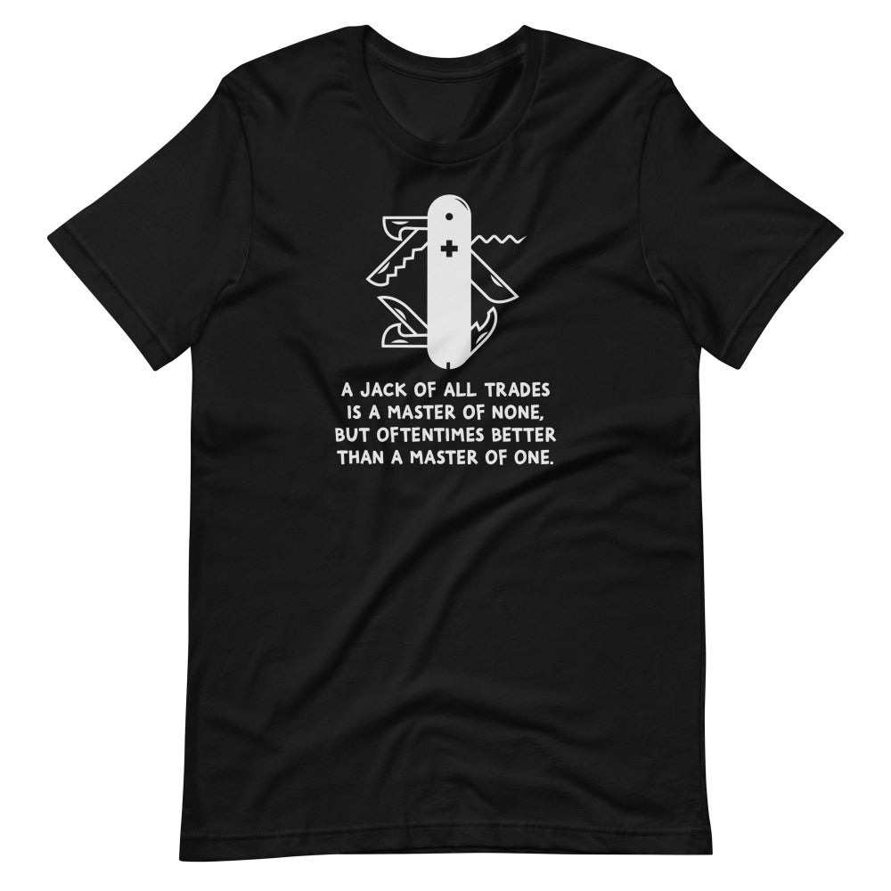 Jack Of All Trades TShirt - Black Color - https://ascensionemporium.net