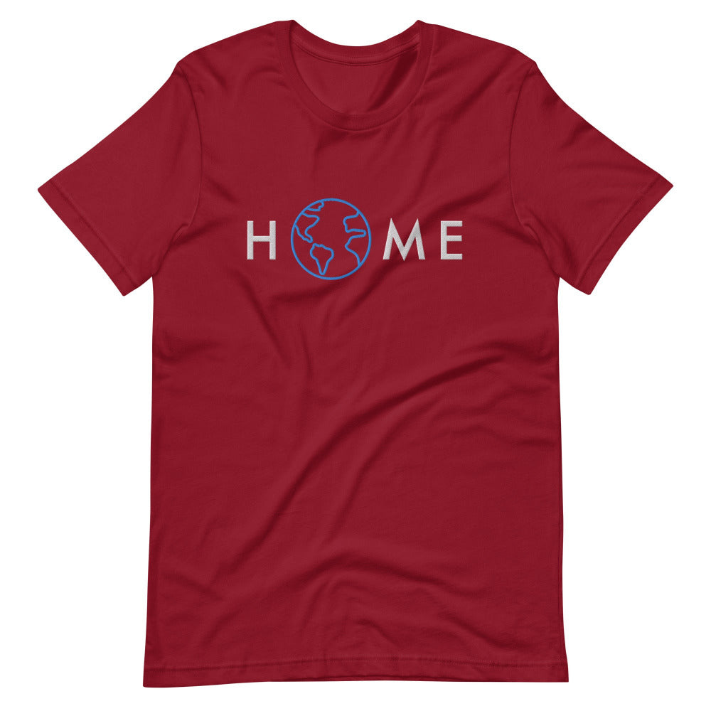 Home Planet Earth Embroidered TShirt - Cardinal Color - https://ascensionemporium.net