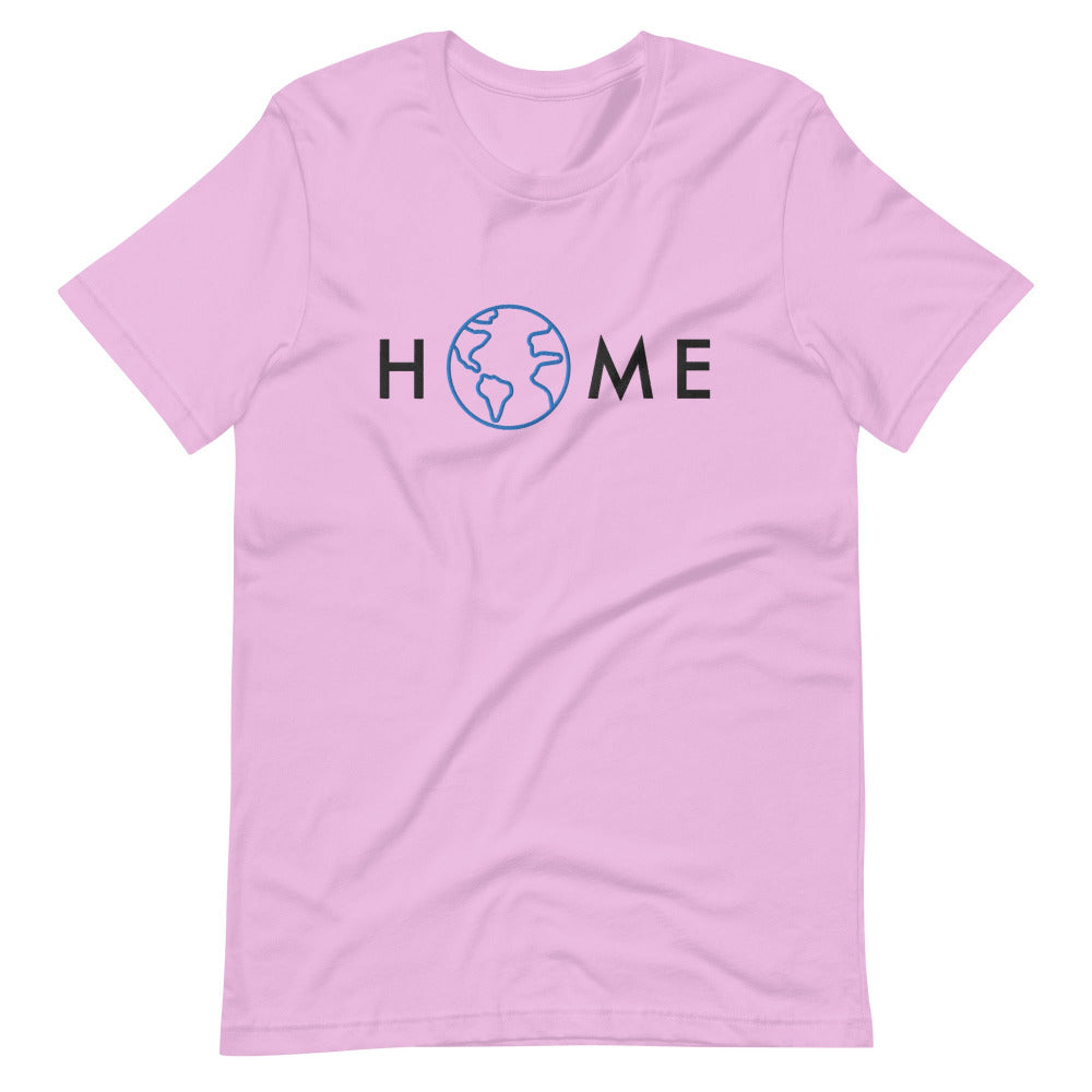 Home Planet Earth Embroidered TShirt - Lilac Color - https://ascensionemporium.net