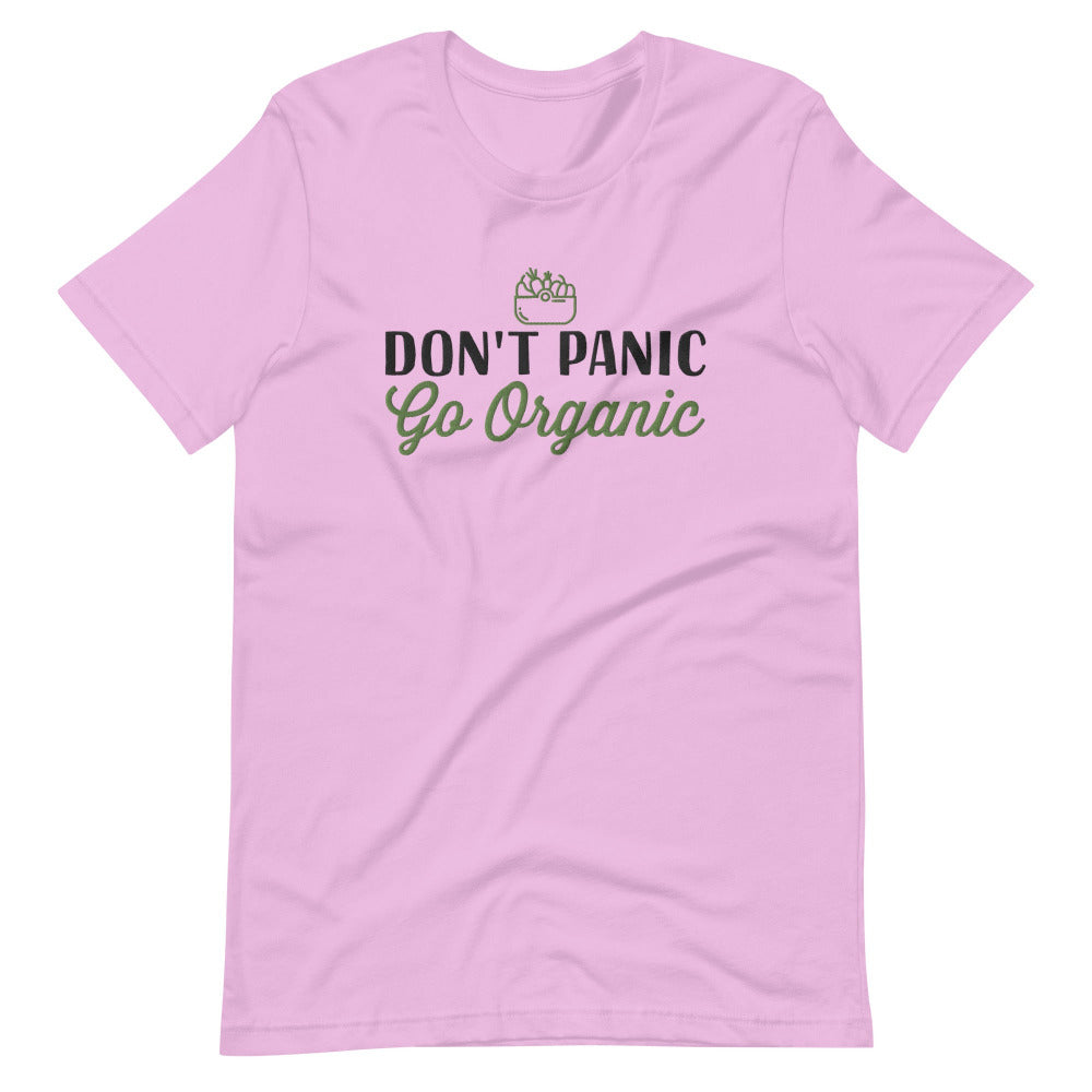 Don't Panic Go Organic TShirt - Lilac Color - https://ascensionemporium.net 