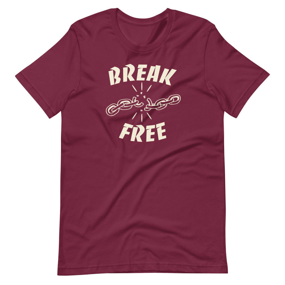 Break Free TShirt - Maroon Color - https://ascensionemporium.net
