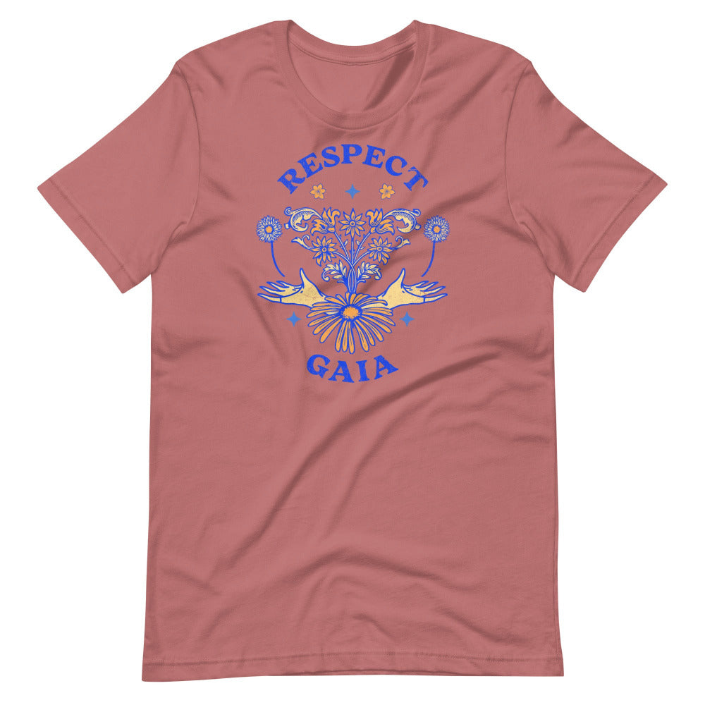 Respect Gaia TShirt - Mauve Color