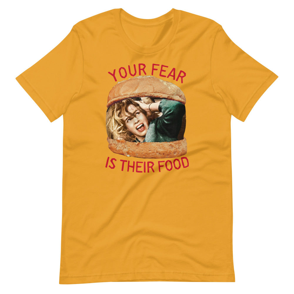 Your Fear Is Their Food TShirt - Mustard Yellow Color - https://ascensionemporium.net