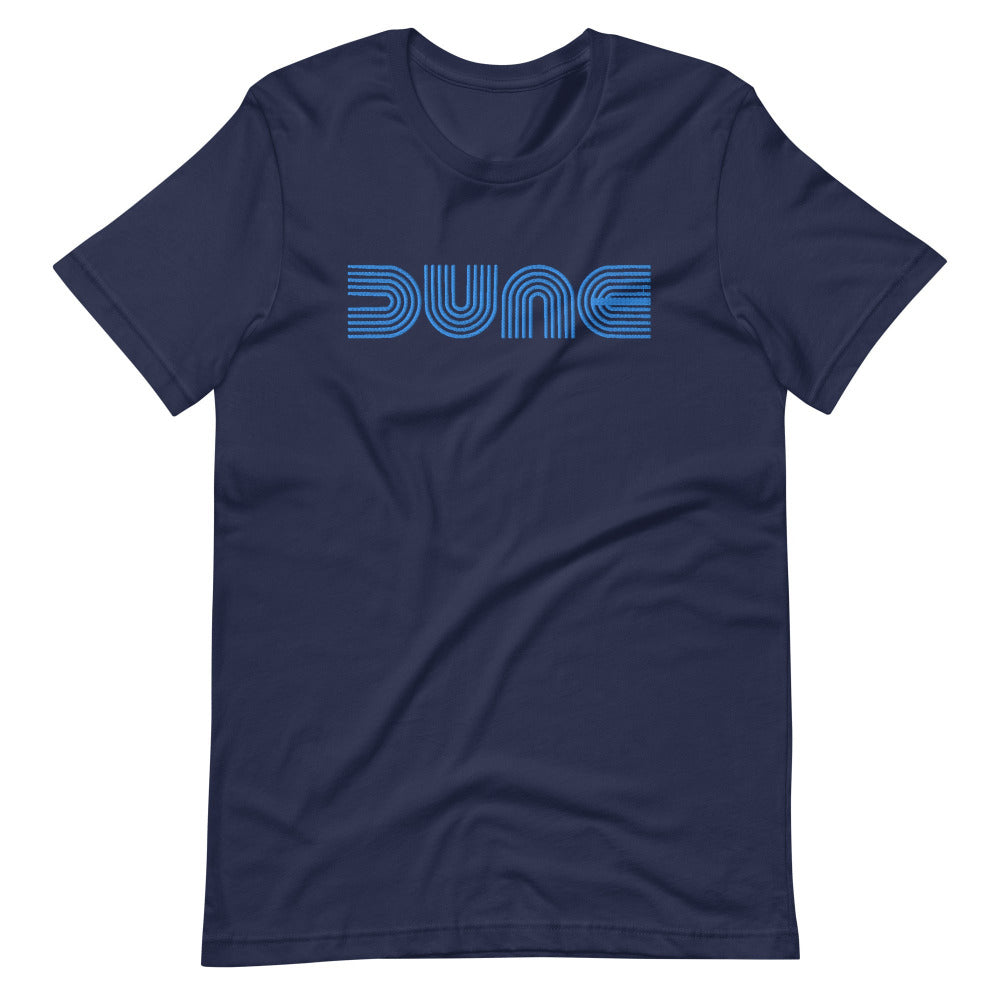 Dune Unisex TShirt with Blue Stitch Embroidery - Navy Color - https://ascensionemporium.net