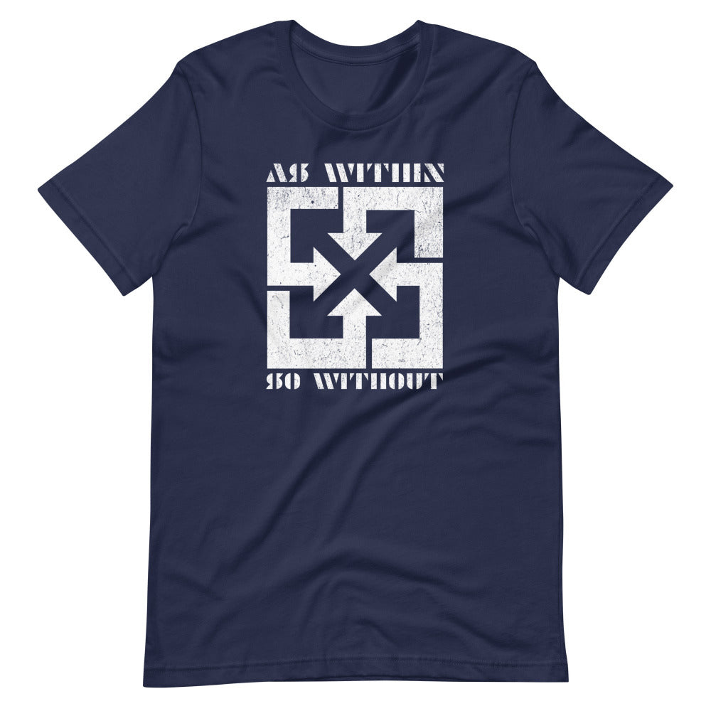 As Within So Without T-Shirt — Navy Blue Color — https://ascensionemporium.net