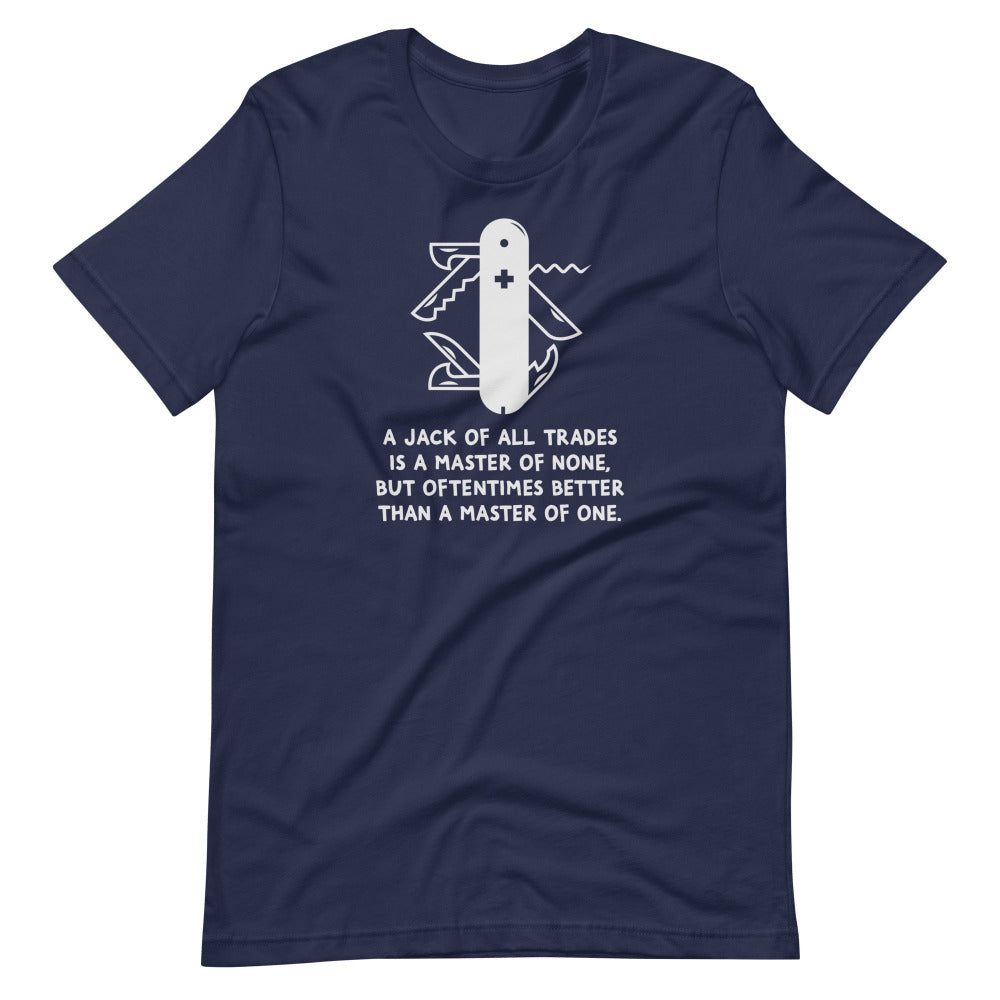 Jack Of All Trades TShirt - Navy Color - https://ascensionemporium.net