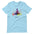Namaste Yoga Meditation TShirt - Rainbow Garden - Ocean Blue Color
