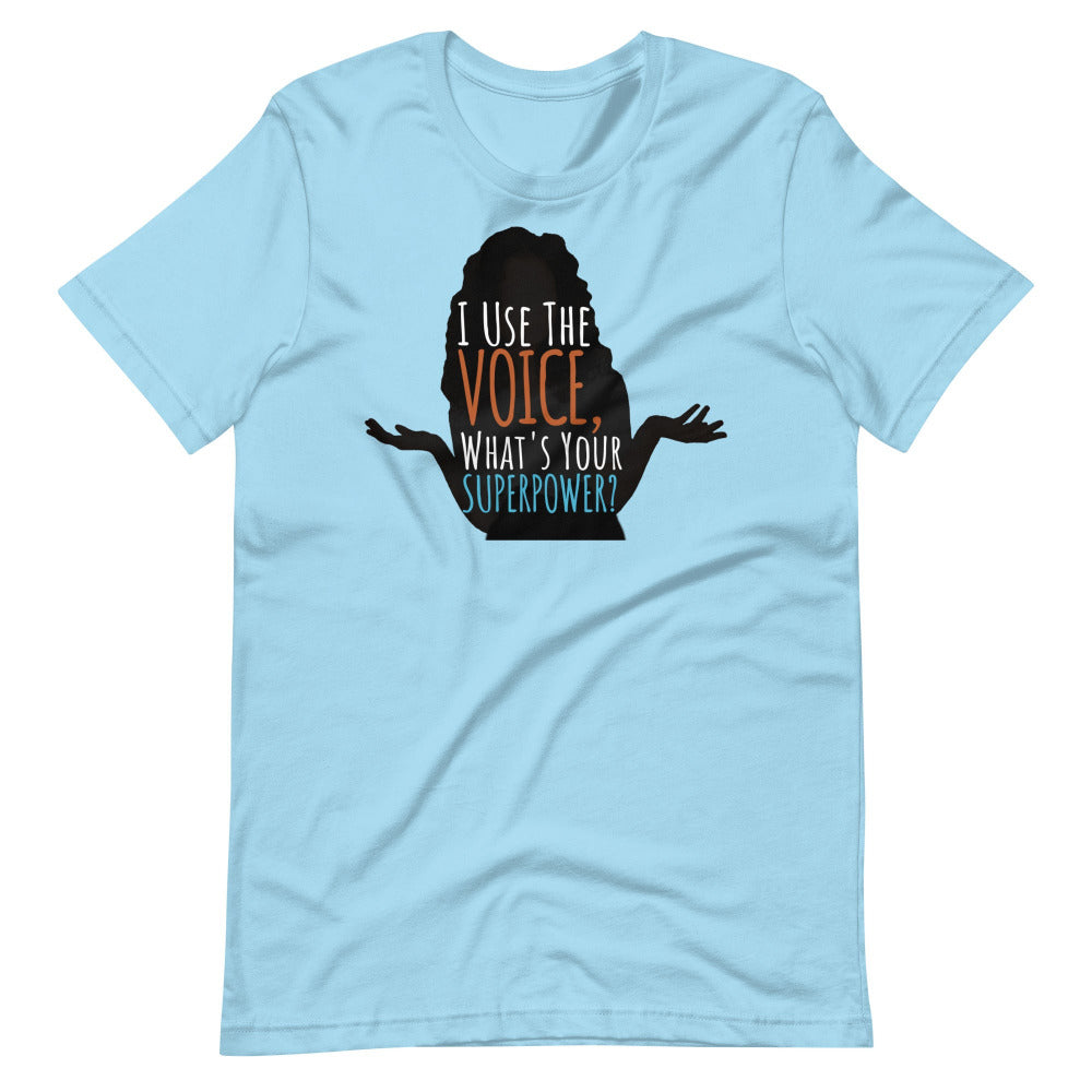 Dune I Use The Voice What's Your Superpower TShirt - Ocean Blue Color - https://ascensionemporium.net