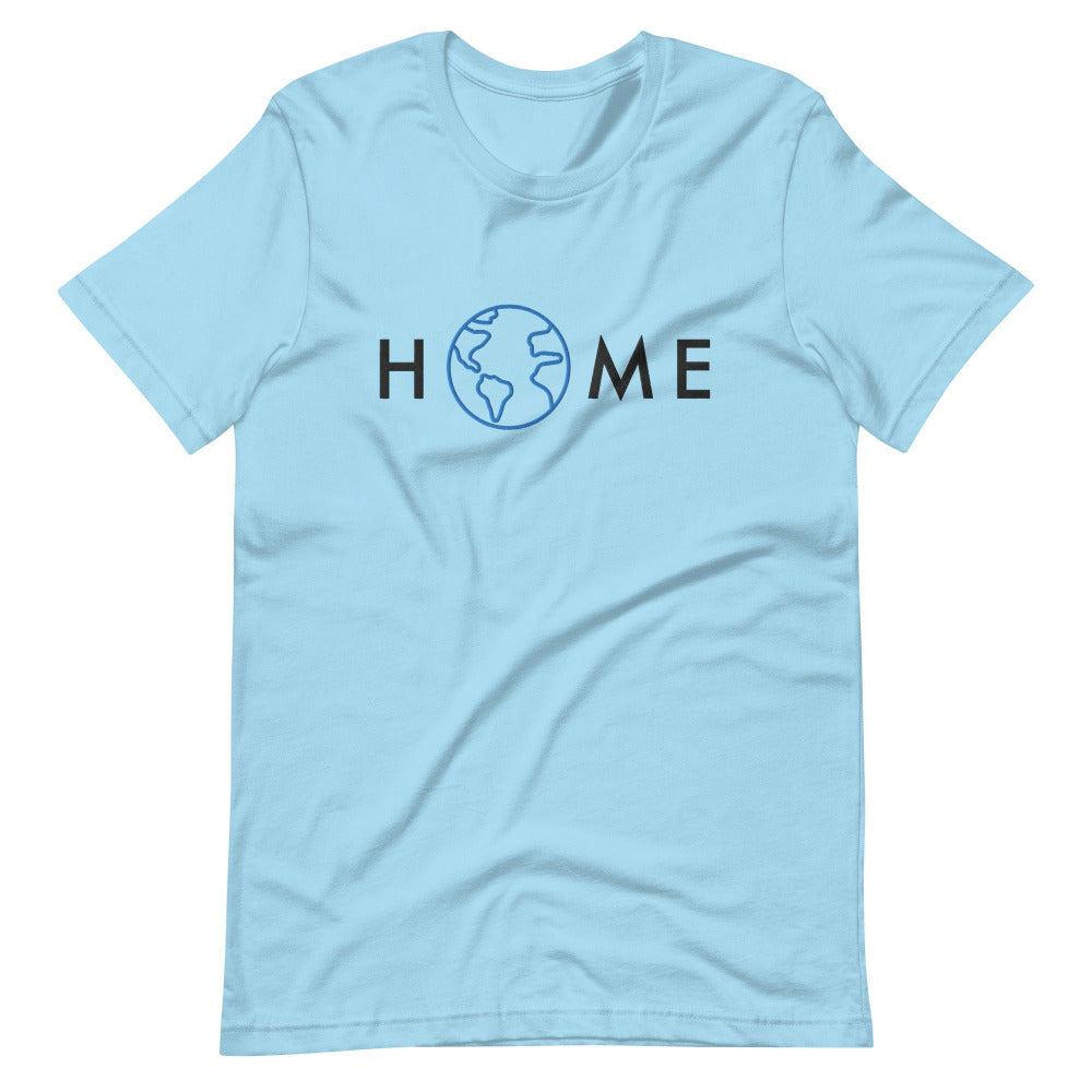 Home Planet Earth Embroidered TShirt - Ocean Blue Color - https://ascensionemporium.net